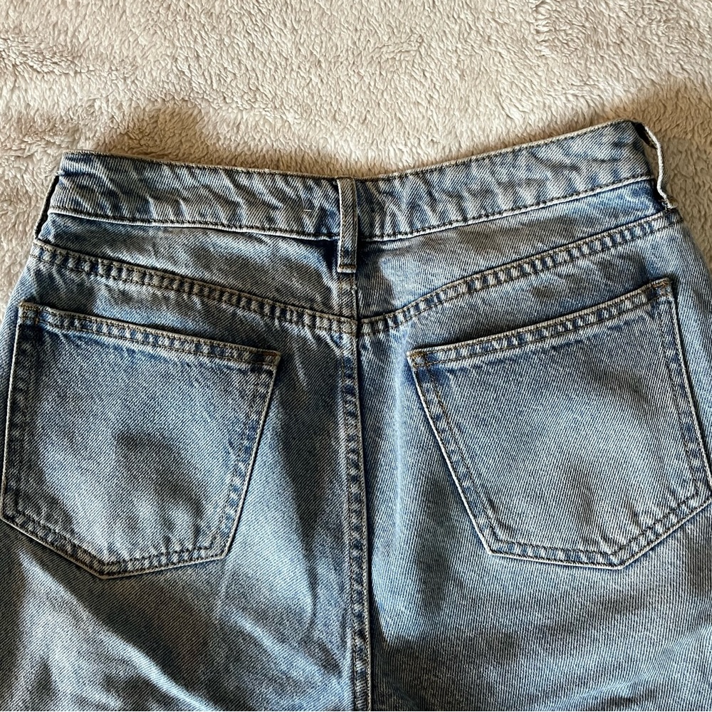 Blue PacSun Ripped Denim Mom Jeans - Picture 7 of 7